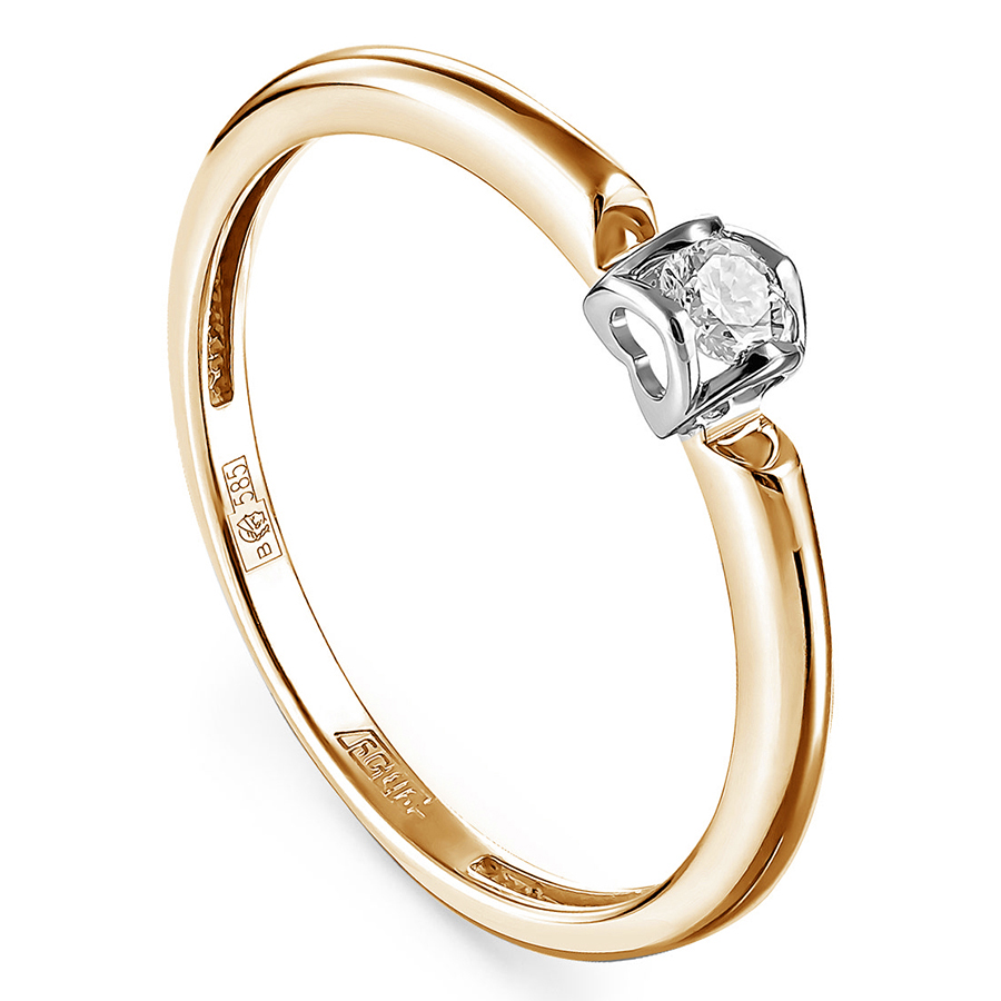 Кольцо, золото, бриллиант, 11-01206-1000